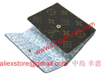 LOUIS VUITTON　ルイヴィトン　モノグラム・フルリ　LV　フラワー・モチーフ　ヴィオレ　Wホック財布　ポルトフォイユ・エリーズ　M60236